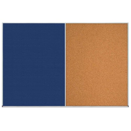 United Visual Products Enclosed Corkboard, 1 Door, 18"x24", 4" Fra, UV3407-SATIN-RUBBER UV3407-SATIN-RUBBER
